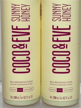 *BUNDLE* Coco & Eve Sunny Hunny foam self tanner- DARK